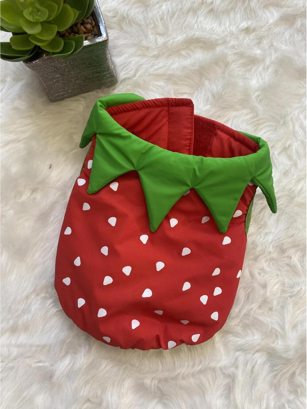 Strawberry Pet Costume XS Small Dog Cat Outfit
